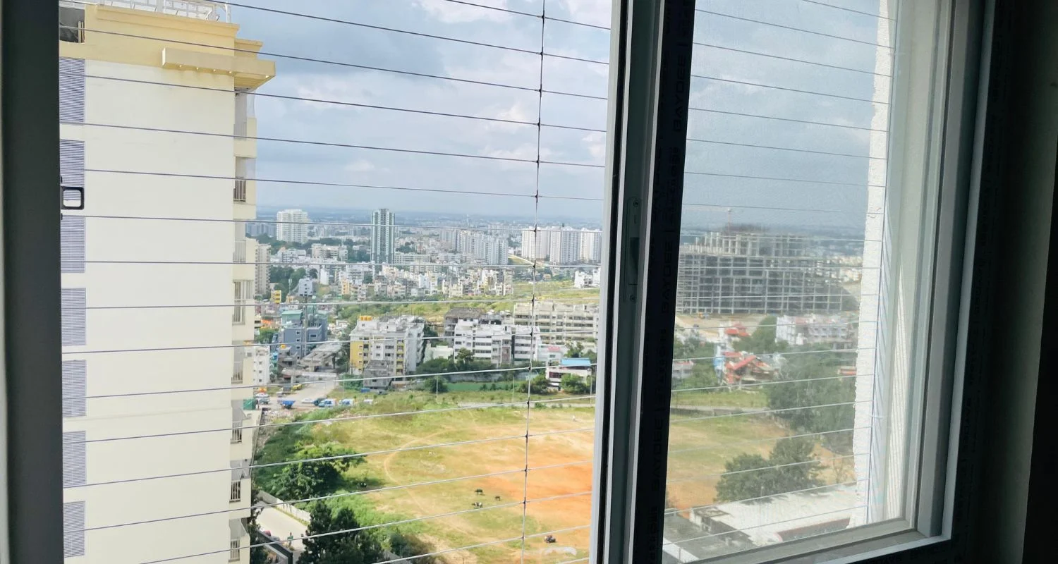 Window Invisible Grills installation in Chennai — photo 2